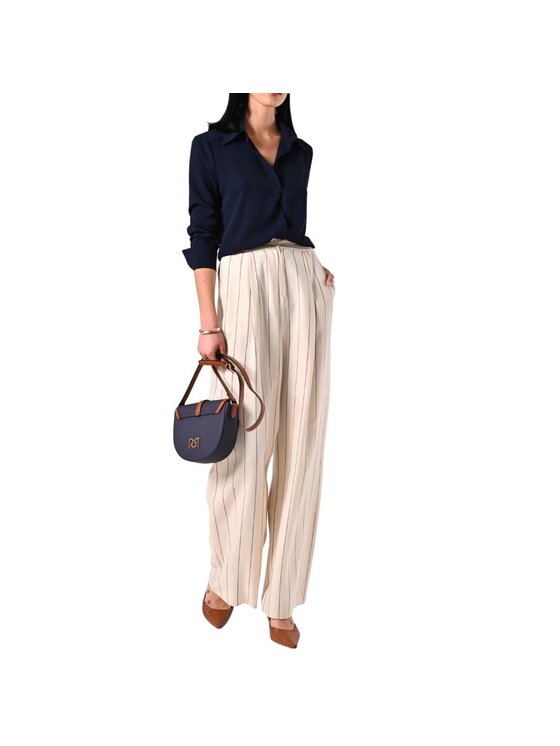 Rinascimento Rinascimento Pantalone da abito Pantalone lino Beige Regular Fit