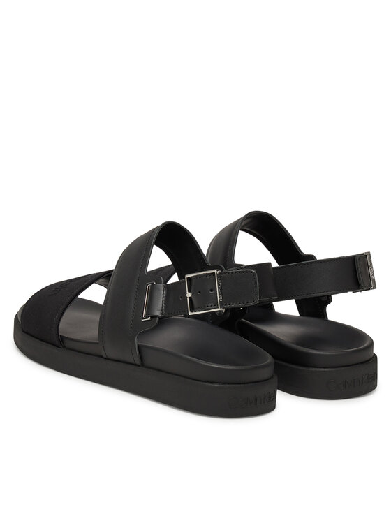 Calvin Klein Calvin Klein Sandály Back Strap W/ Buckle Logo HM0HM01742 Černá