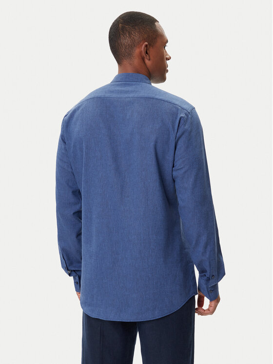 KARL LAGERFELD KARL LAGERFELD Marškiniai 605035 552627 Tamsiai mėlyna Regular Fit
