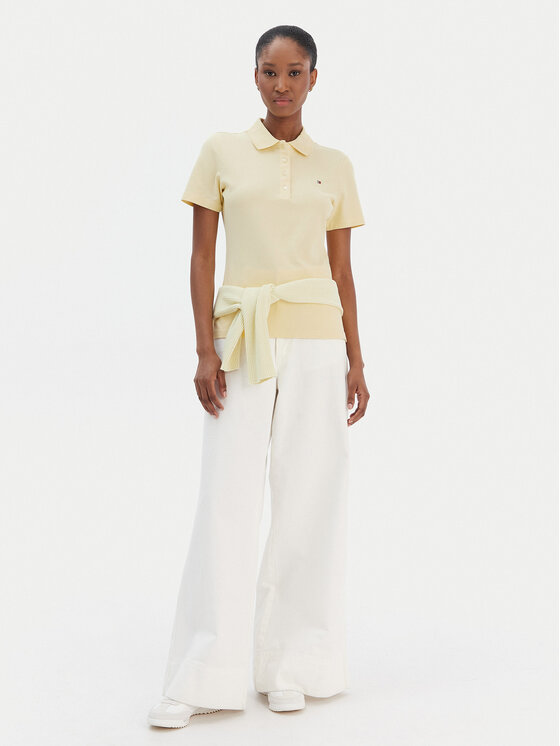 Tommy Hilfiger Tommy Hilfiger Polo 1985 WW0WW43225 Κίτρινο Slim Fit