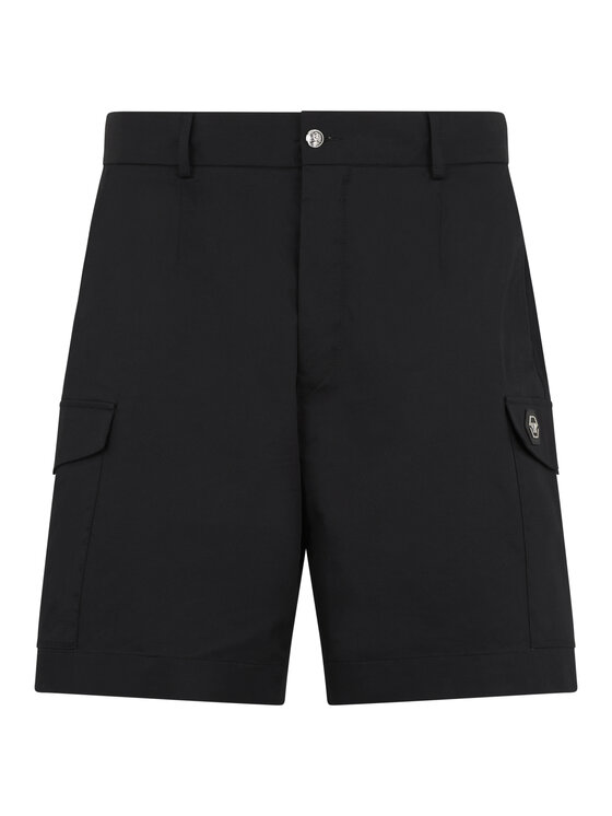 PHILIPP PLEIN PHILIPP PLEIN Szorty materiałowe 29928 Czarny Regular Fit