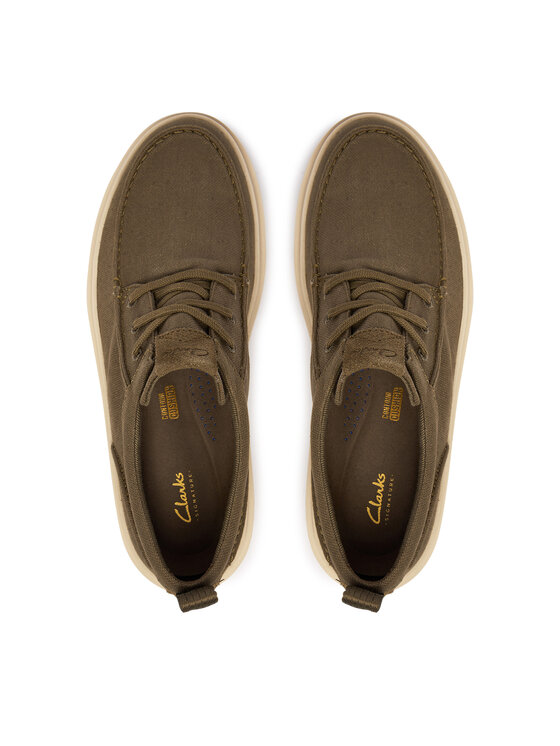 Clarks Clarks Īsi apavi Polden Moc 26186615 Zaļš