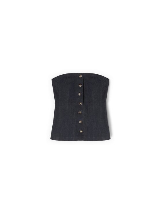 Motivi Motivi Top D010Q000516N034 Niebieski Regular Fit