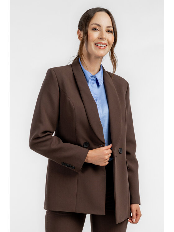 Salme Salme Garnitur Nadia Brązowy Regular Fit