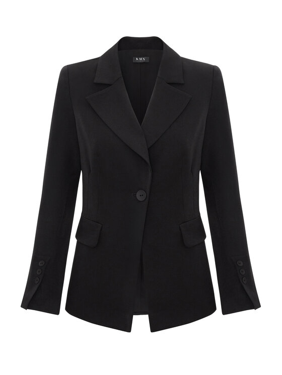KMX KMX Marynarka 107690007 Czarny Fitted Fit