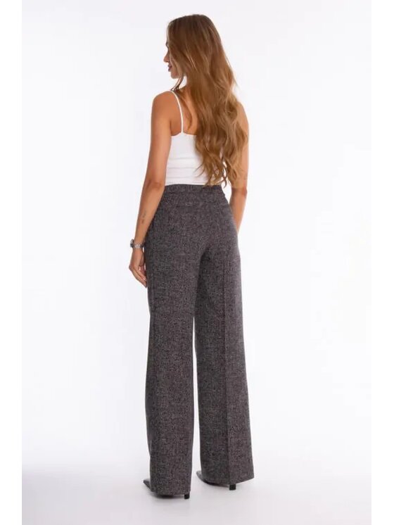 Made of Emotion Made of Emotion Spodnie materiałowe M930 Czarny Wide Leg