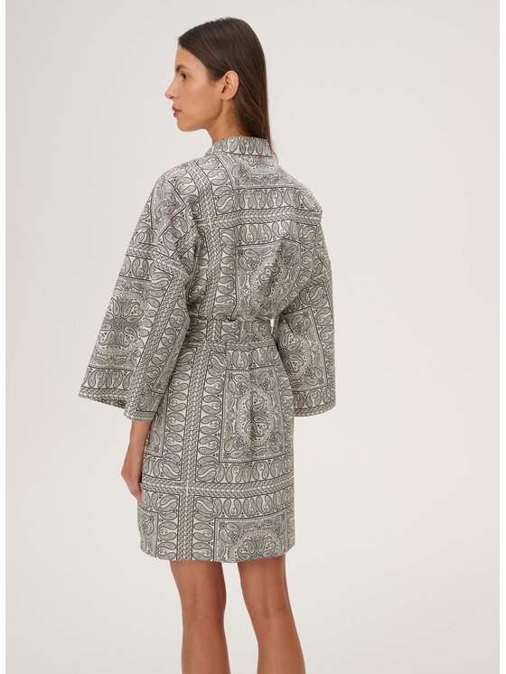 LEBRAND LEBRAND Kimono Liu Beżowy jasny