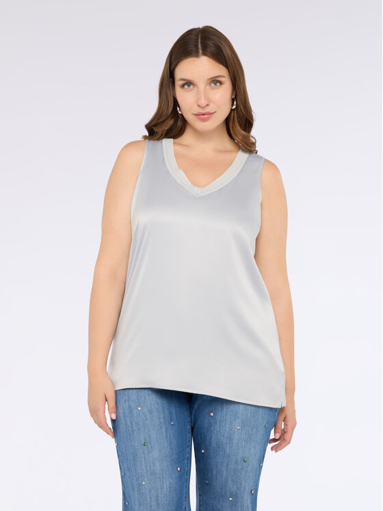 Fiorella Rubino Fiorella Rubino T-shirt G478L208554N003 Grigio Regular Fit