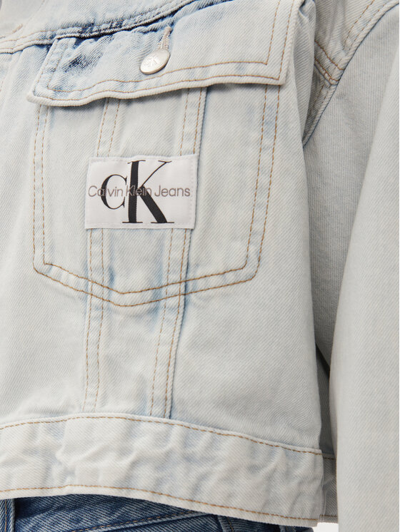Calvin Klein Jeans Calvin Klein Jeans Τζιν μπουφάν J20J222874 Μπλε Oversize