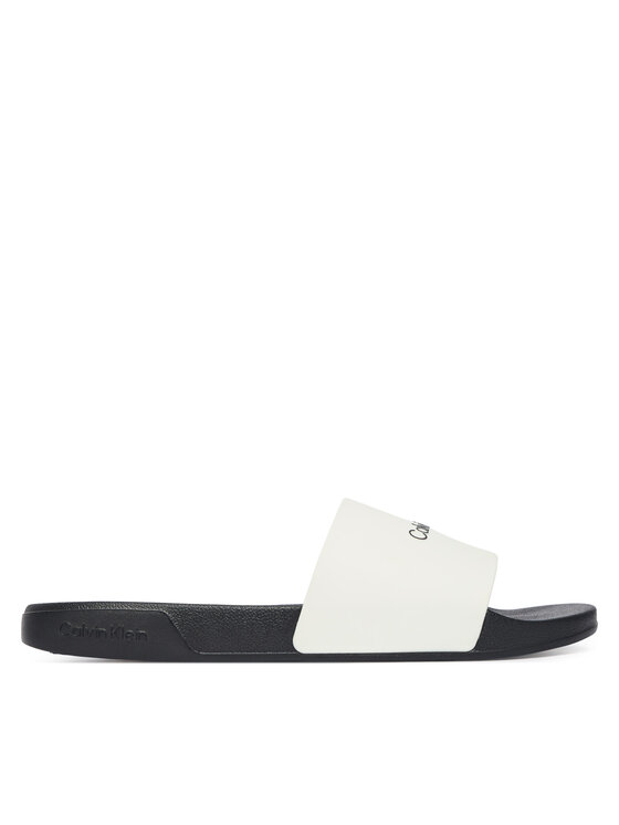 Calvin Klein Calvin Klein Šľapky Ess Slide Monobrand Cv HM0HM02107 Biela