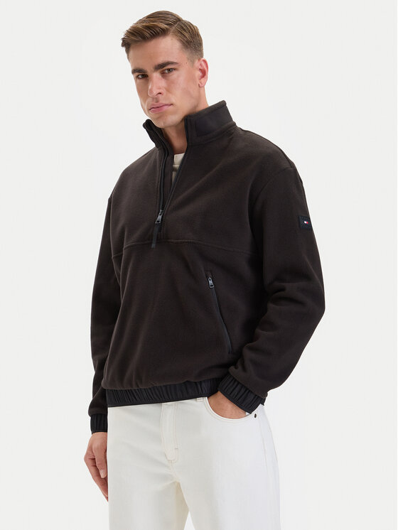Tommy Hilfiger Tommy Hilfiger Fliso džemperis MW0MW44679 Juoda Regular Fit