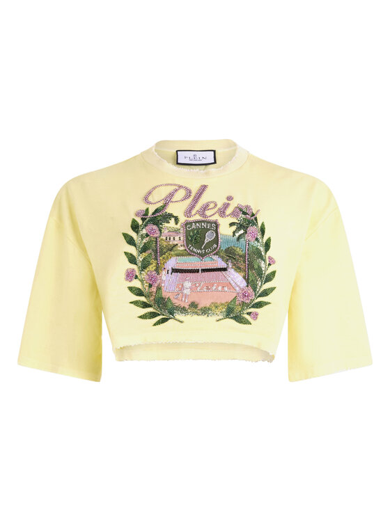 PHILIPP PLEIN PHILIPP PLEIN T-Shirt 30526 Žlutá Regular Fit