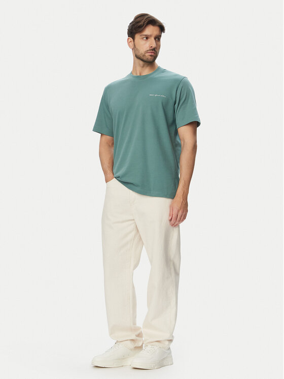Jack & Jones Jack & Jones T-Shirt Blaowen Ss 12292397 Zielony Regular Fit