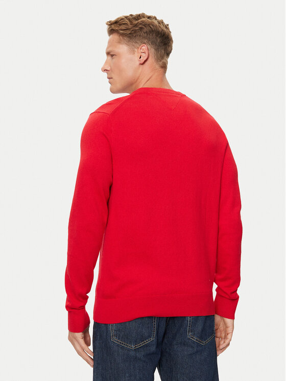 Tommy Hilfiger Tommy Hilfiger Sweater MW0MW28047 Piros Regular Fit