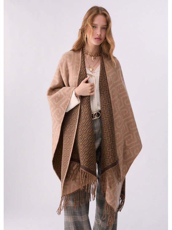 Liu Jo Liu Jo Poncho 2F6039T274200070 Beige Regular Fit