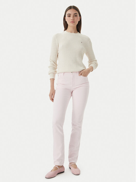 Tommy Hilfiger Tommy Hilfiger Džinsai WW0WW48579 Šviesiai rožinė Slim Fit