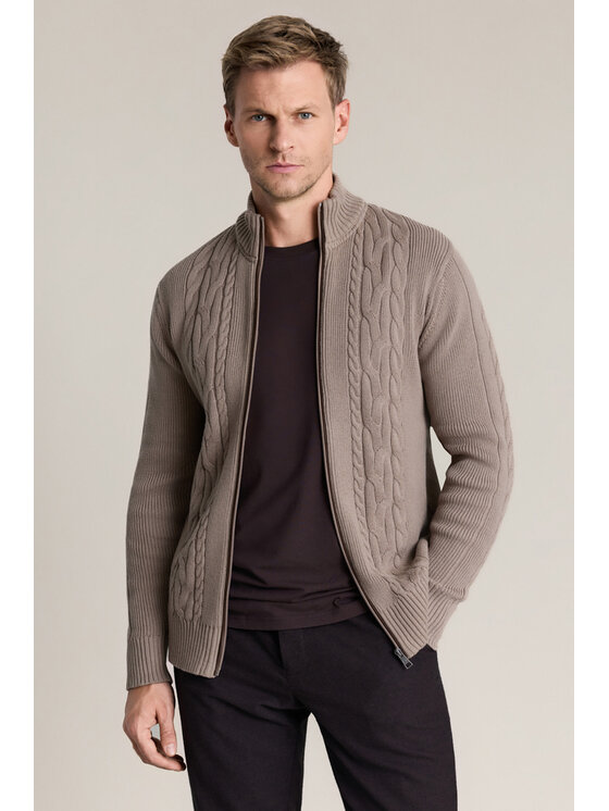 Lancerto Lancerto Sweter Jorund SW073226000081 Beżowy Regular Fit