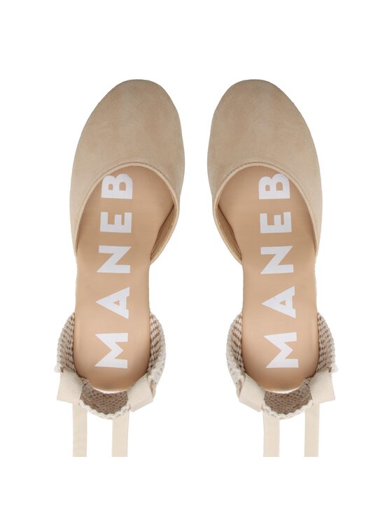 Manebi Manebi Espadrile Soft Suede Wedge Espadrilles M 1.1 WV Bej