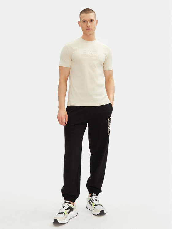 EA7 Emporio Armani EA7 Emporio Armani Marškinėliai 7M000224 AF10375 U1079 Écru Regular Fit