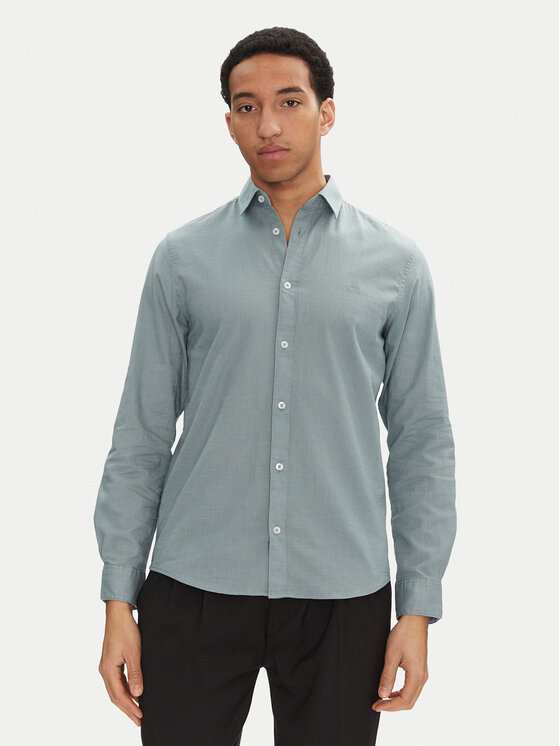 Tom Tailor Košeľa 1045087 Zelená Regular Fit