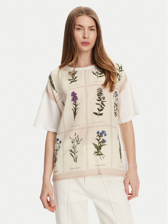 WEEKEND MAX MARA 半袖Tシャツ PAMPAS 007 2515941082 Weekend Max Mara T-Shirt Pampas 2515941082 Weiß Relaxed Fit