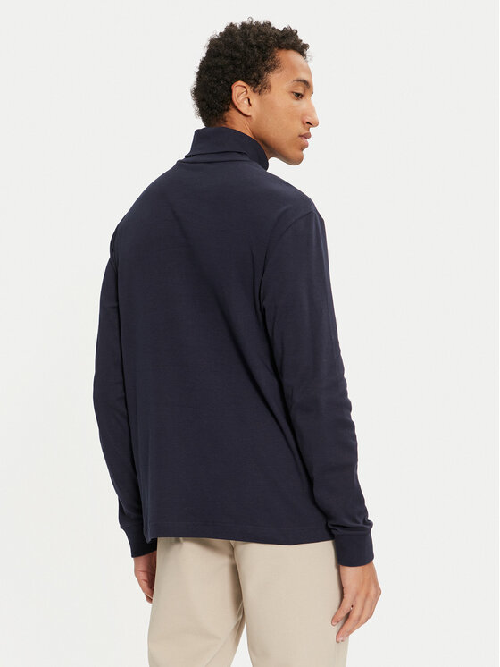 Lacoste Lacoste Rollkragenpullover UH2828 Dunkelblau Regular Fit