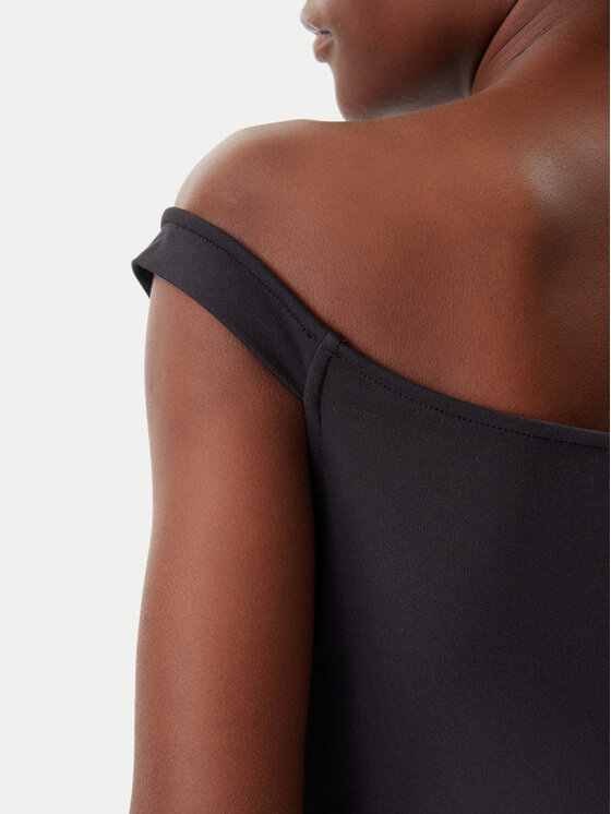 Calvin Klein Jeans Calvin Klein Jeans Rochie de zi Logo Milano J20J225541 Negru Slim Fit