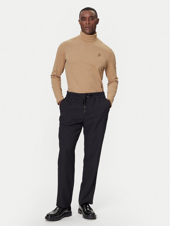 KARL LAGERFELD KARL LAGERFELD Golf 755023 554226 Beżowy Regular Fit