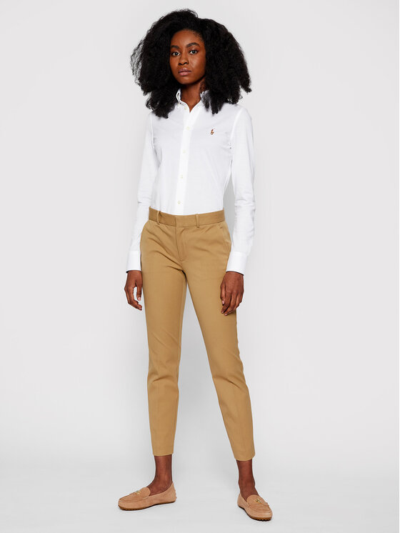 Polo Ralph Lauren Polo Ralph Lauren Särk Heidi 211664427003 Valge Slim Fit