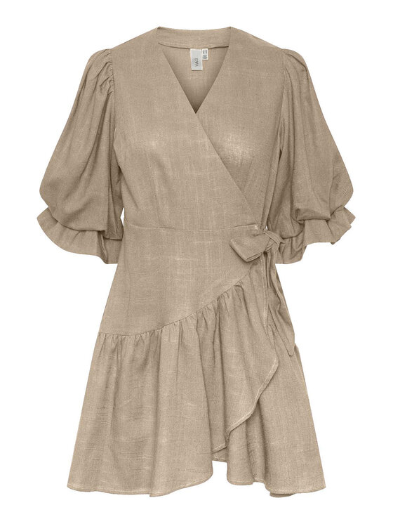 YAS YAS Kleid für den Alltag 26029985 Braun Regular Fit