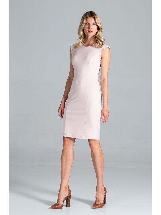 FIGL FIGL Sukienka M834 Różowy Slim Fit