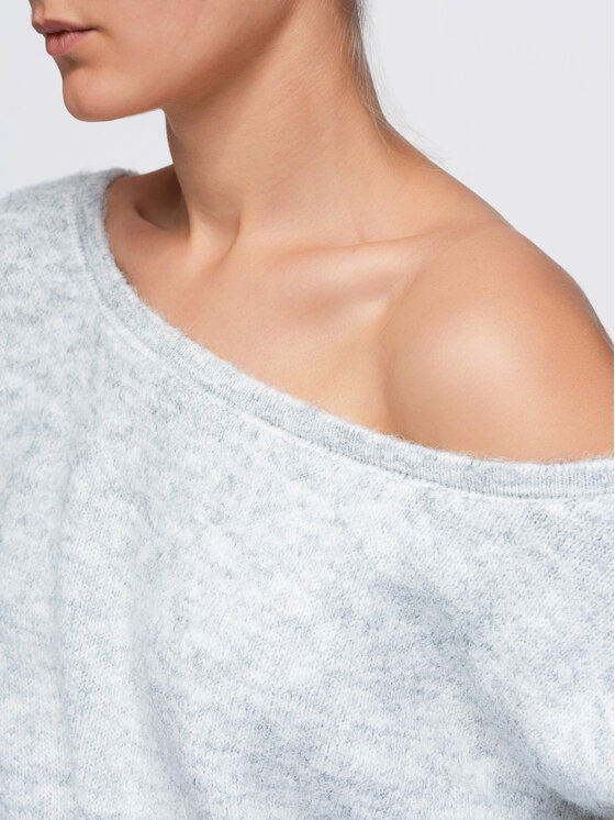 Ombre Ombre Svetr OW-SW-E0060 Šedá Relaxed Fit