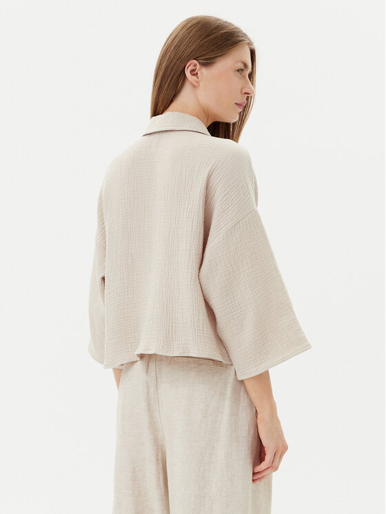 Vero Moda Vero Moda Košile Natali 10279685 Béžová Standard Fit