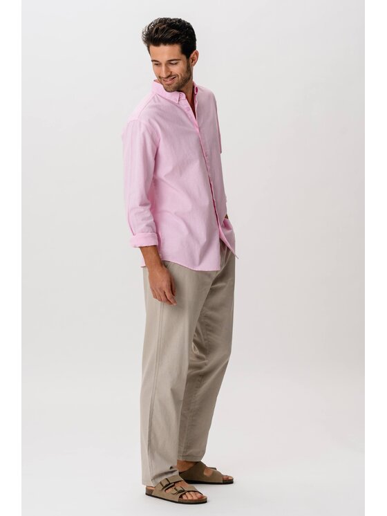 TeeShoppen TeeShoppen Koszula 'Basic Collection' Czerwony Regular Fit