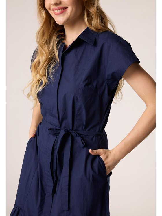 QUIOSQUE QUIOSQUE Sukienka codzienna Quiosque 4UD002802 Granatowy Regular Fit