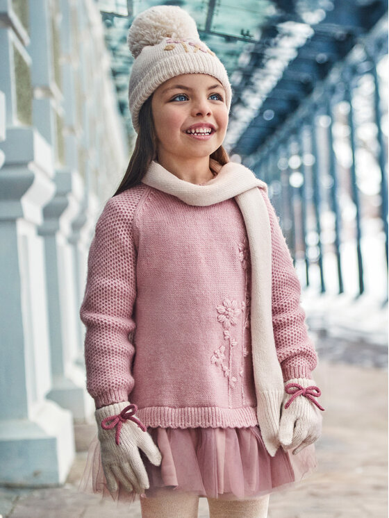 Mayoral Mayoral Трикотажна сукня 4918 Рожевий Regular Fit