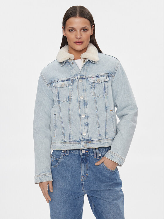 Tommy Jeans Džínsová bunda DW0DW16991 Modrá Regular Fit