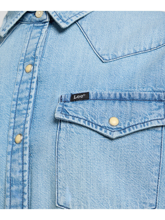 Lee Lee Koszula jeansowa 112363425 Niebieski Regular Fit