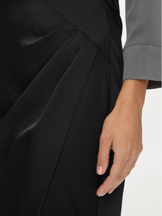 YAS YAS Midi szoknya 26032507 Fekete Regular Fit