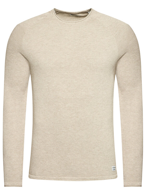 Jack&Jones Jack&Jones Sweter Hill 12157321 Beżowy Regular Fit