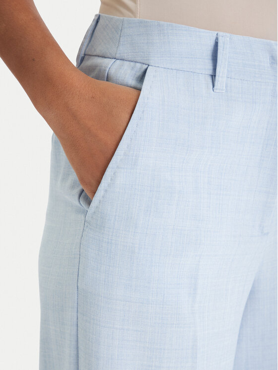 Marella Marella Bavlnené nohavice Giunchi 2613131101 Modrá Straight Fit