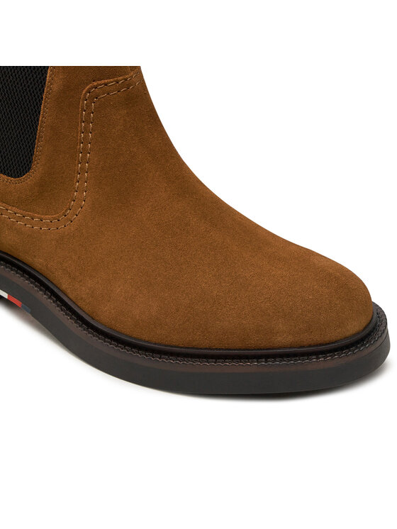 Tommy Hilfiger Tommy Hilfiger Poolsaapad Light Hilfiger Suede Chelsea FM0FM05104 Pruun