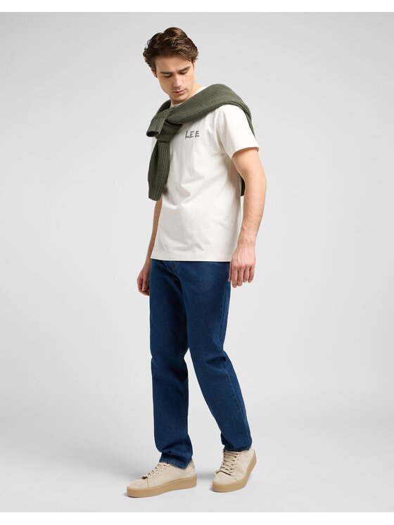 Lee Lee T-shirt RELAXED GRAPHIC TEE Bianco Relaxed Fit