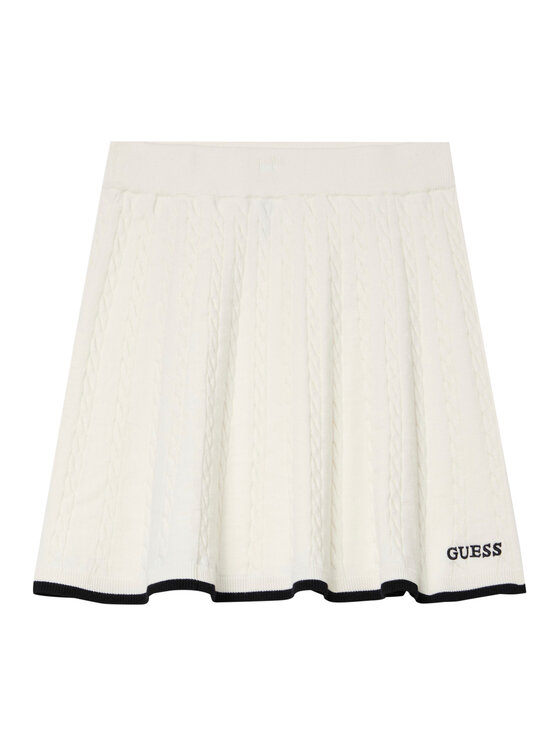 Guess Guess Sukně J6RD22 Z4652 Écru Regular Fit