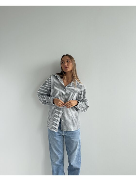 Le Songe Le Songe Koszula RINA Szary Oversize