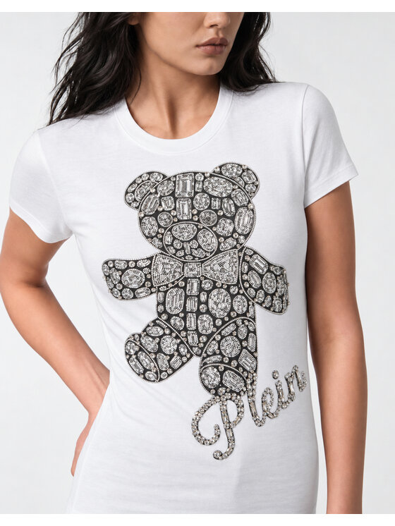 PHILIPP PLEIN PHILIPP PLEIN Tričko 31070 Biela Skin Tight Fit