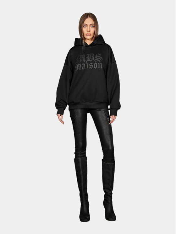 MADE BY SOCIETY MADE BY SOCIETY Kurtka anorak Ghotic Script - H27758 Czarny Basic Fit