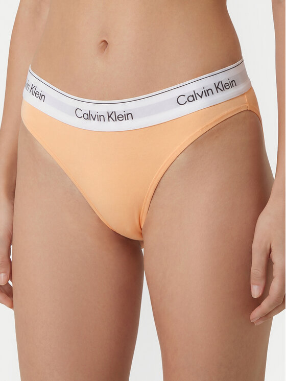 Calvin Klein Underwear Calvin Klein Underwear Класически дамски бикини LV00QF8520 Светлооранжев
