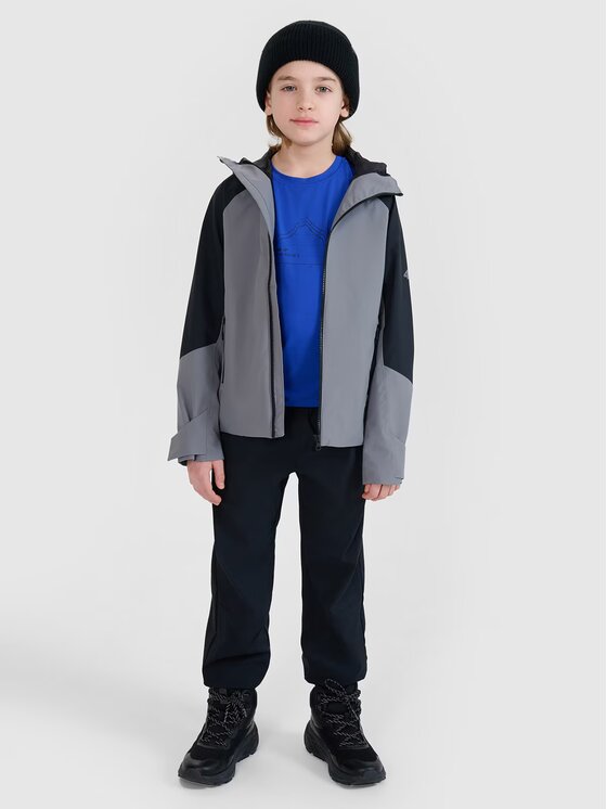 4F 4F Kurtka outdoor 4FJWSS25TTJAM681-24S Szary Regular Fit