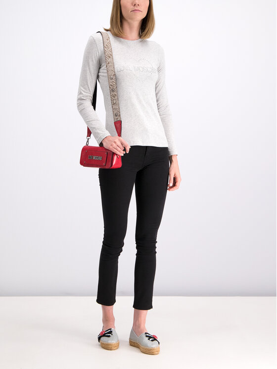 LOVE MOSCHINO Bluza W4G5207E2065 Siva Slim Fit